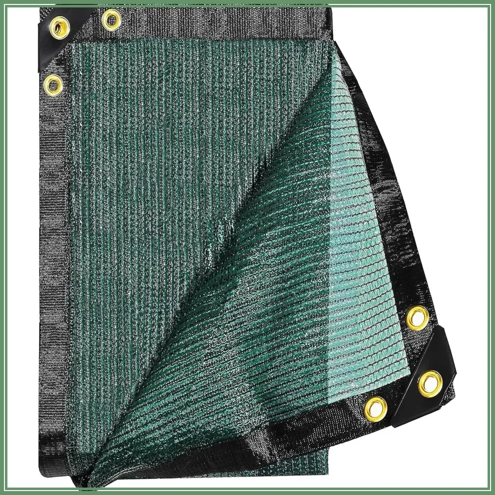

70% Green Shade Cloth 12x20ft Sun Netting with Grommets, UV Block Breathable Mesh for Garden Patio Pergola Chicken Coop