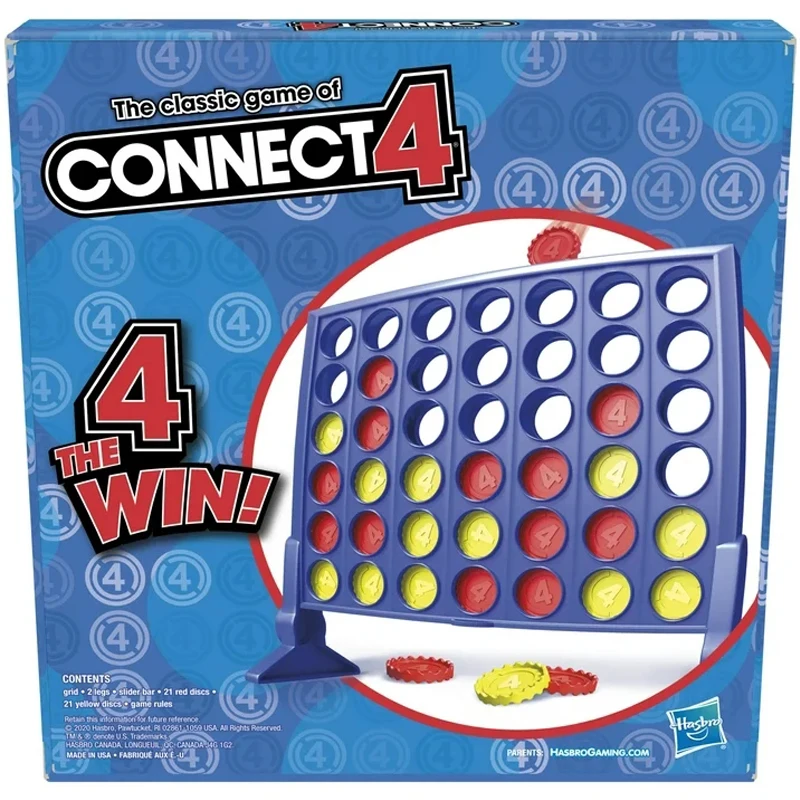 Connect 4 In A Line Board Game Kids Educational Toy Family Travel Fun Board Game Children Thinking Training Puzzle Classic Toys