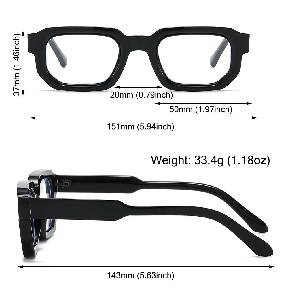 Vintage Square Anti Blue Light Glasses Women Men Trend Ins Computer Goggles Optical Eyeglasses Brand Designer Reading Eyewear