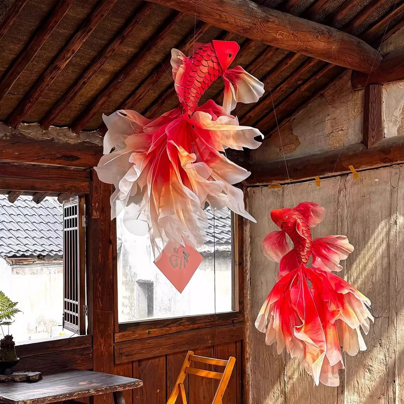 

Fish Hanging Decoration Pendant Red Color DIY Spring Festival New Year Wedding Party Decoration Koi Fish Pattern Ornaments