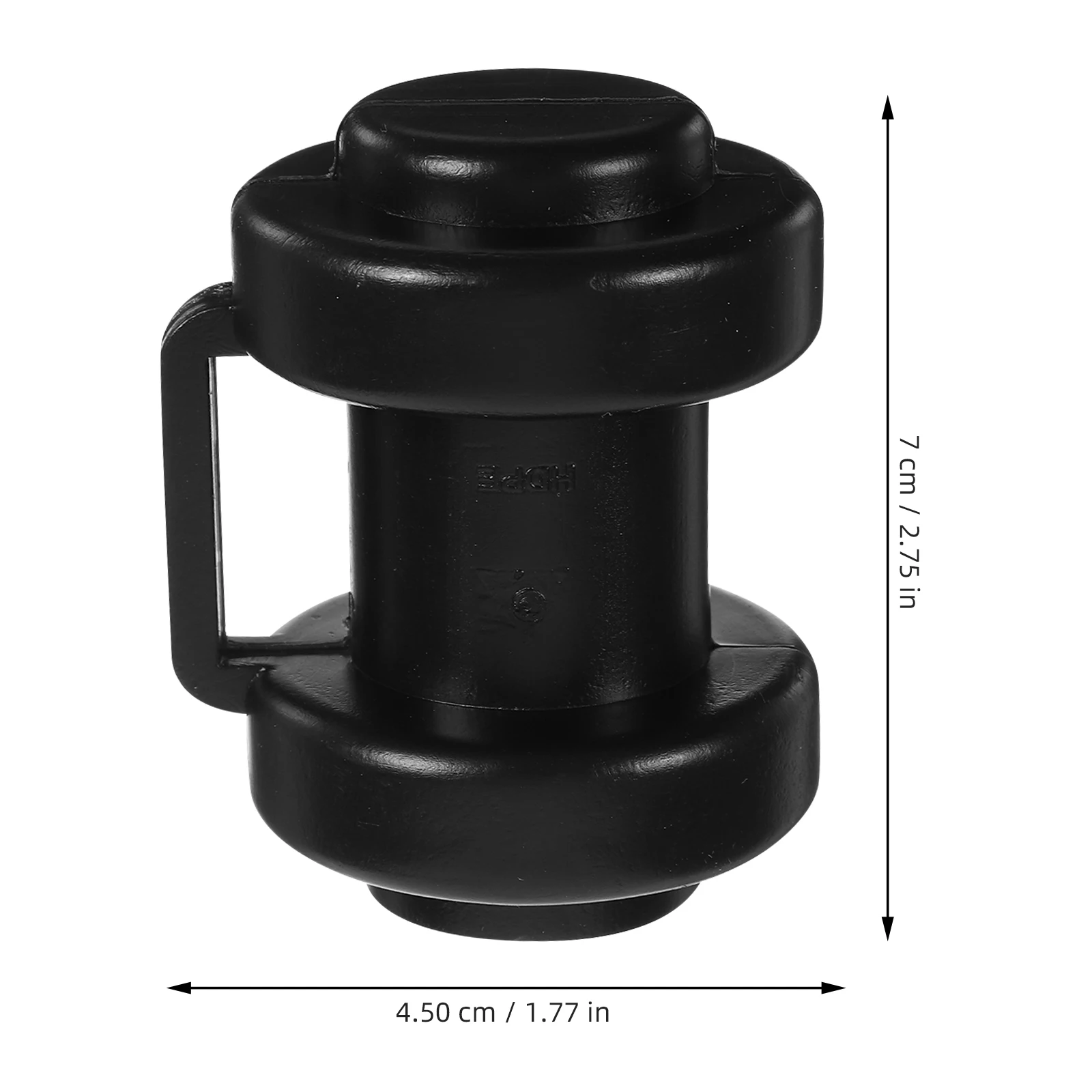 

6 Pcs Trampoline Protective Cap Pole Covers Black Parts Replacement Rod for Poles End