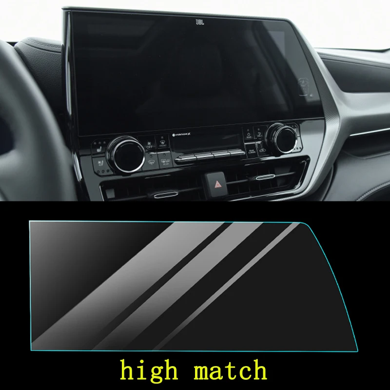 For Toyota Highlander XU70 2023 2022 Car Auto Navigation Film Monitor Screen Dashboard Protective Tempered Glass Film Sticker