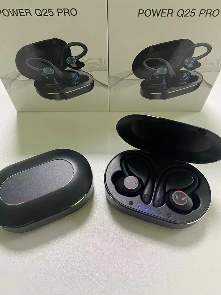 2024 Q23 Q25 PRO Sport Earhook Headphones HD Voice LED Battery Built-in MIC for Running Gym Workouts New Earphones Design view 6