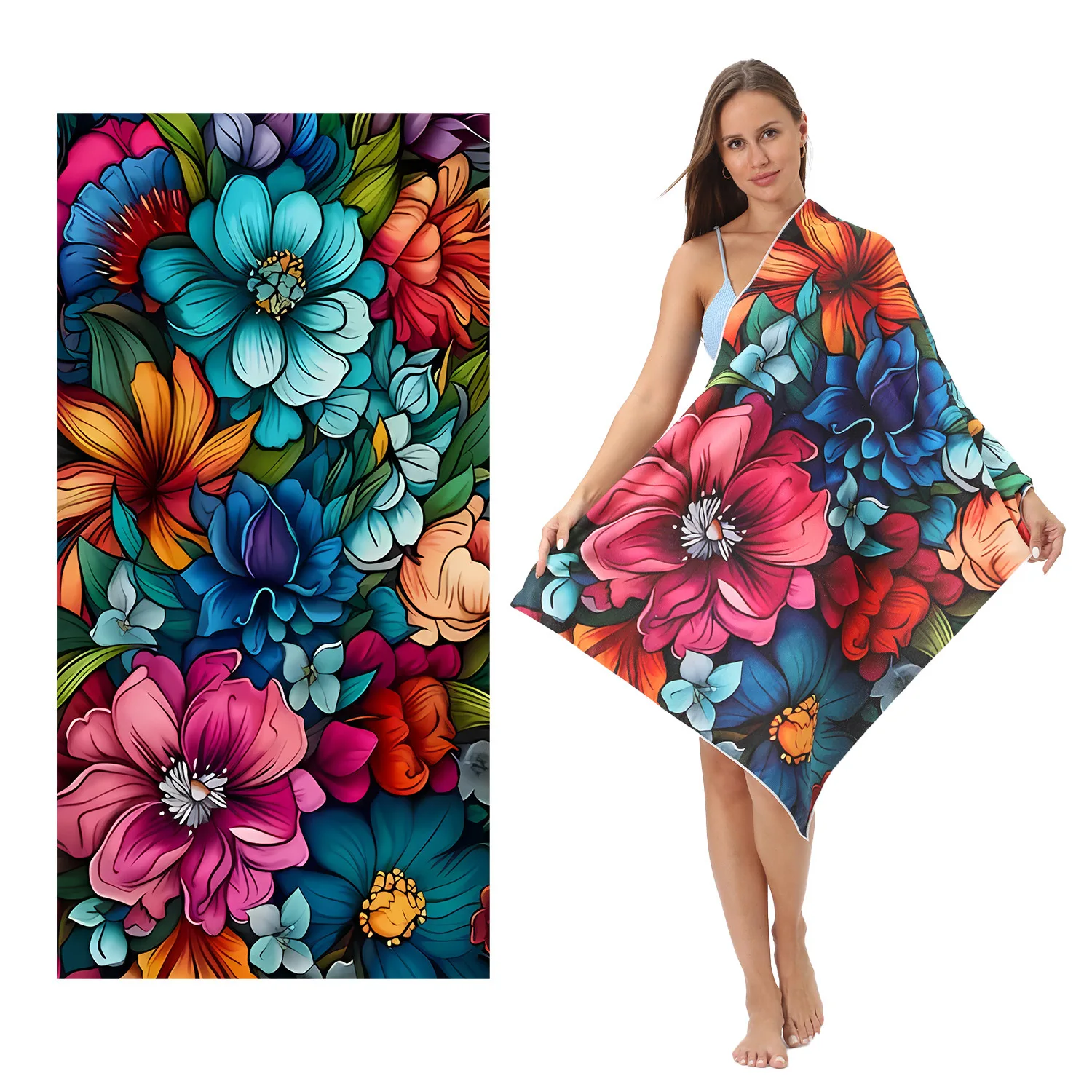 

Быстросохнущее пляжное полотенце из микрофибры, впитывающее большое мягкое банное полотенце для мужчин и женщин, солнцезащитный крем для взрослых, путешествия, бассейн