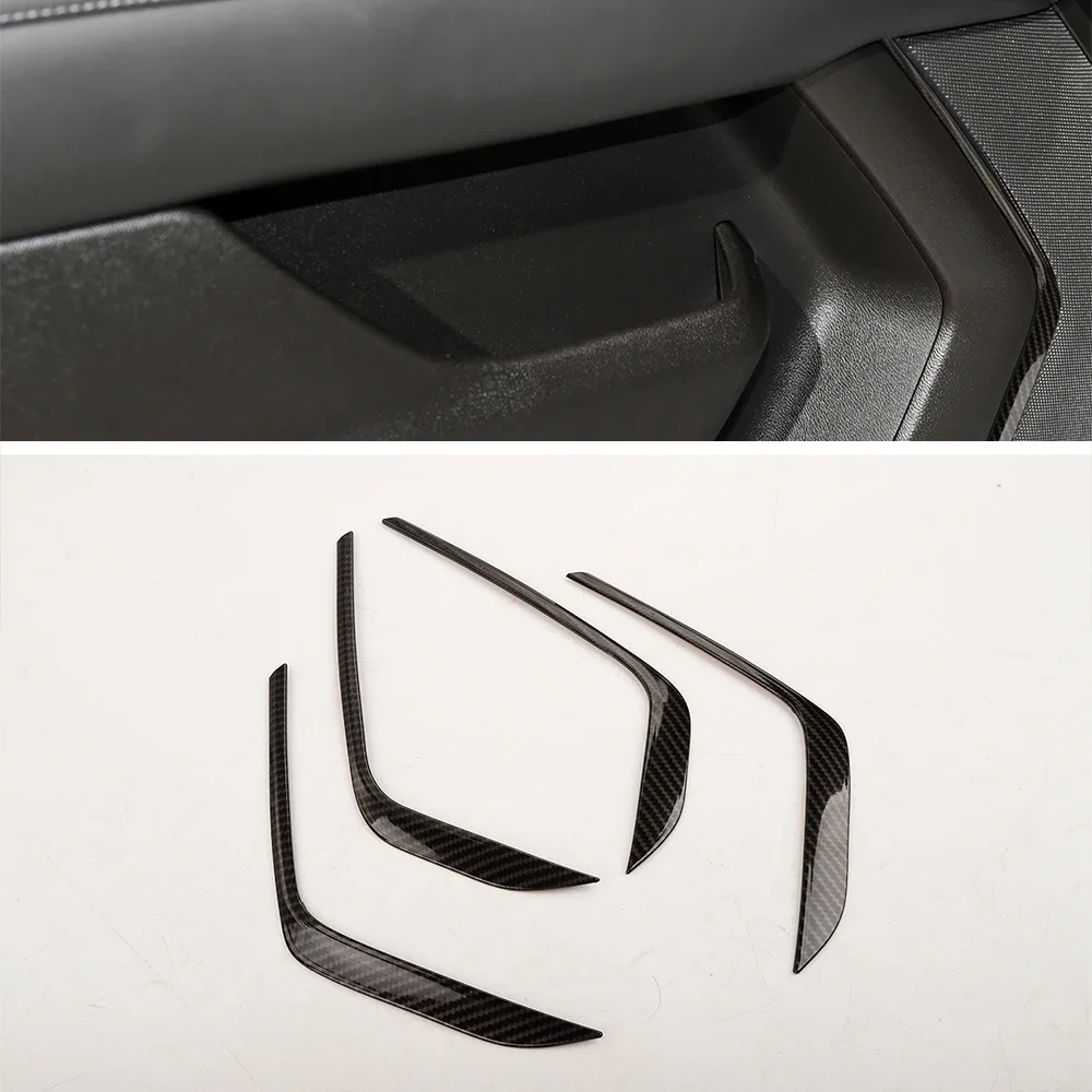 

Car Door Speaker Decoration ABS Strips Trim Stickers For Suburban 2020 Up For Tahoe 2021 Up Interior Accessories 4pcs/set