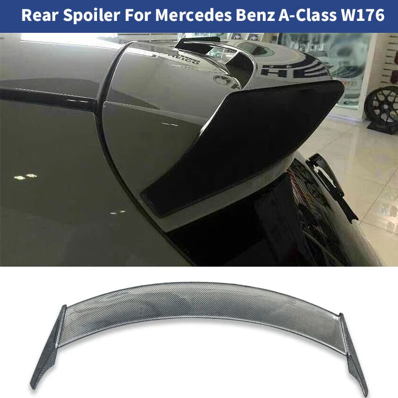 W176 Car Rear Roof Wing Spoiler for Mercedes-benz A-class W176 A180 A200 A260 A45 Amg Carbon Fiber Wings 2013-2018