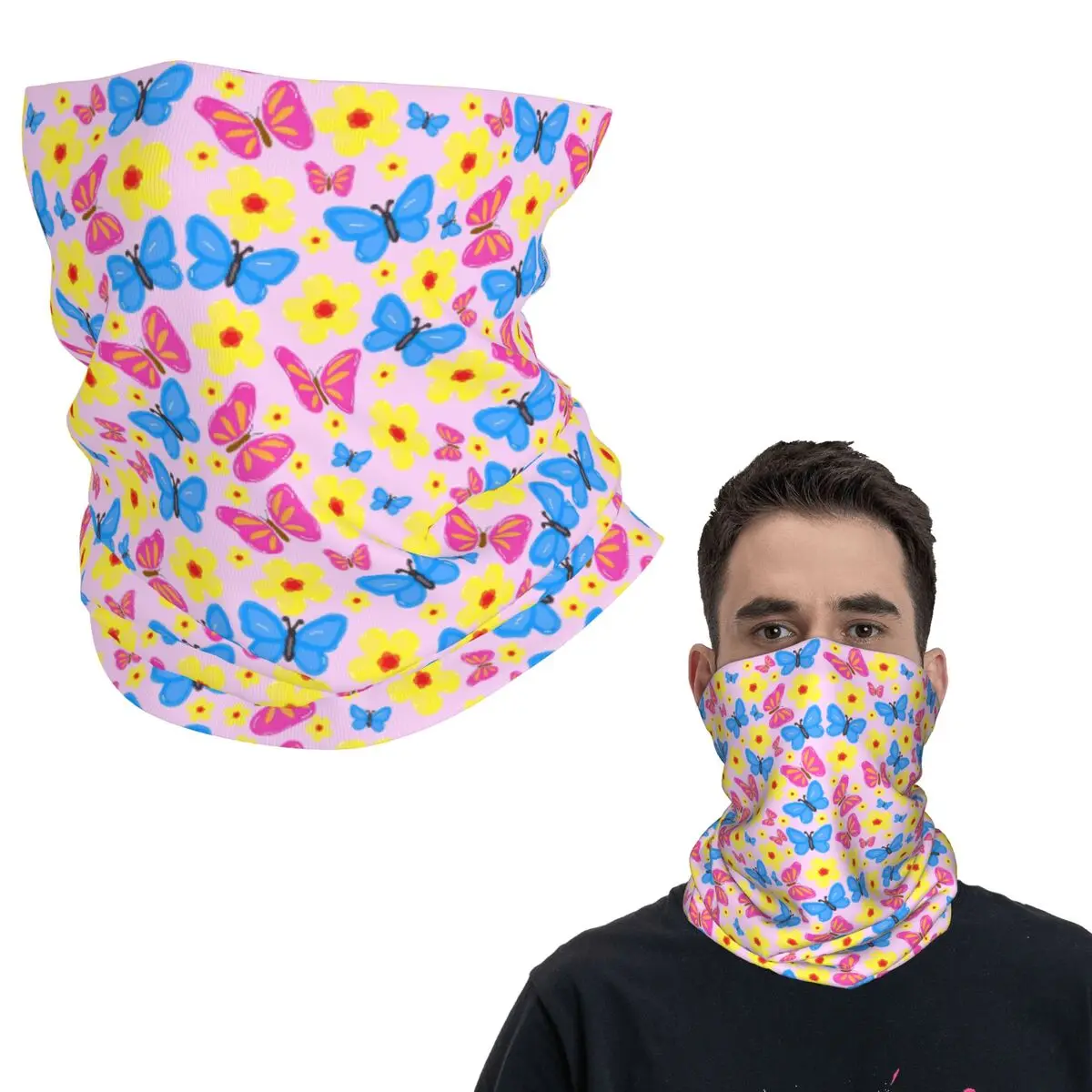 

Красивая бандана с бабочкой, маска с принтом, шарф, многофункциональный велосипедный шарф для мужчин, женщин, взрослых, зима