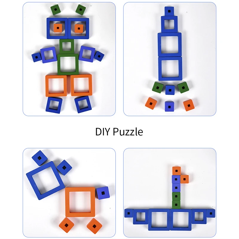 Novas crianças brinquedos educativos de madeira cognição forma geométrica correspondência quebra-cabeça pensando cubo jogo de tabuleiro cor do bebê presentes crianças