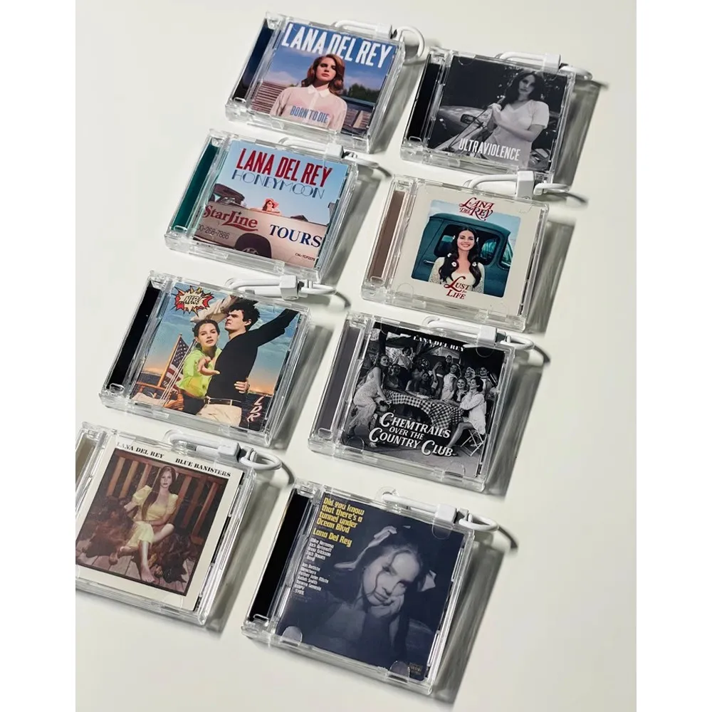 Play Song Born to Die 앨범 허니문 미니 음악 CD NFC 키체인, 라나 델 레이, 코스프레 목걸이, 아크릴 DIY 펜던트, 8 개