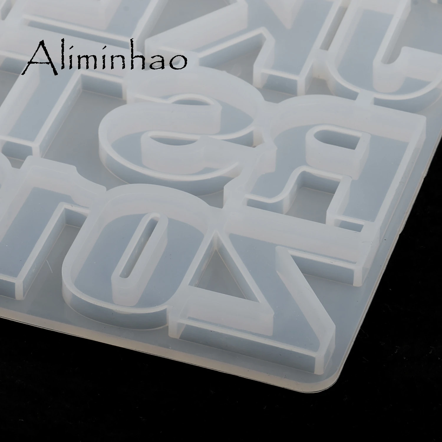 M0001 Letter Mold Alphabet & Number Silicone Molds Initial Mold Large Clear Resin Mold Epoxy Resin Craft Supplies (36 Cavity)