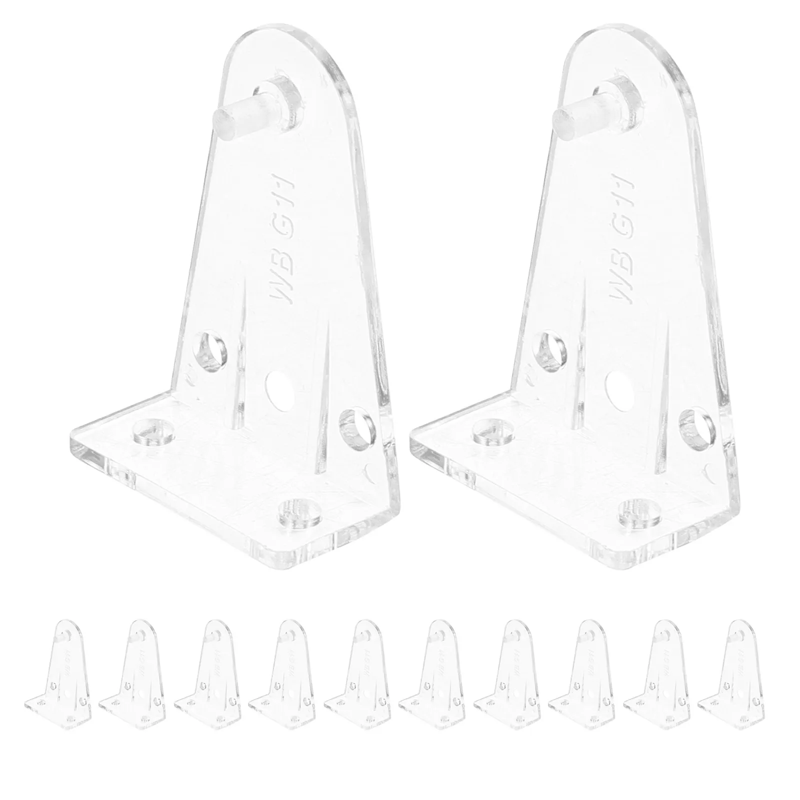 12Pcs Clear Plastic Blind Fixing Hooks Hold Down Brackets for Window Shades Bottom Vinyl Blind Accessories