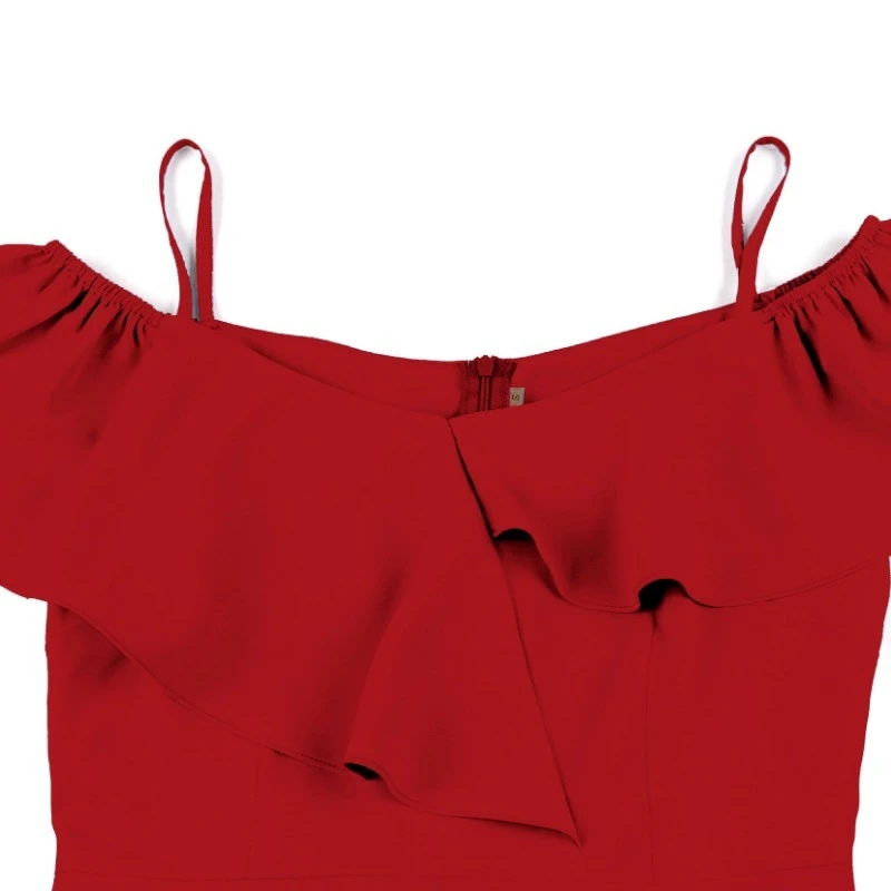 Sukienka letnia w stylu vintage z francuskim dekoltem typu slash, rozkloszowana, na co dzień, streetwear, jednolita, lata 50., 60., krótka sukienka na studniówkę, dla druhen, 2026