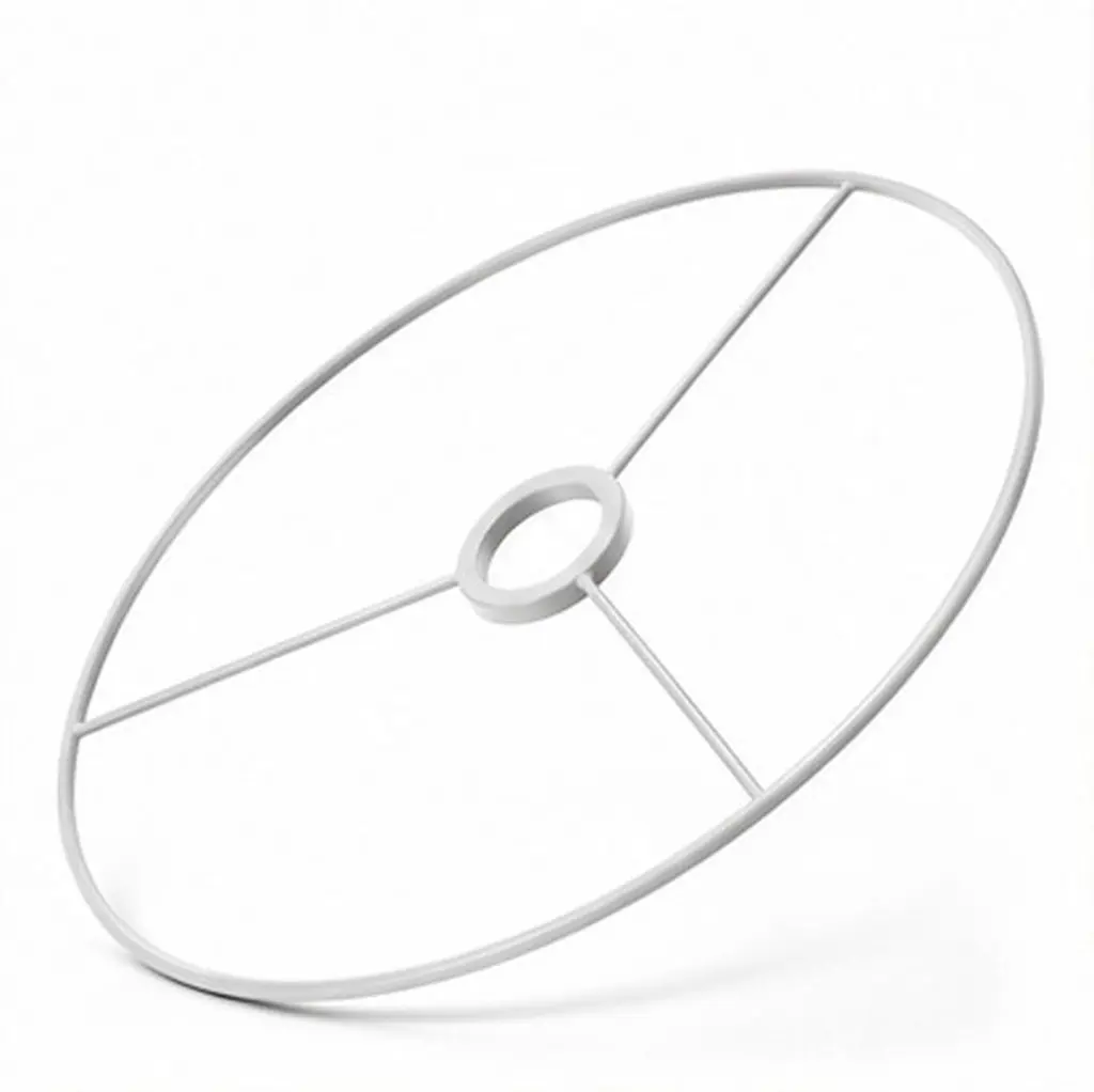 Iron Circular Lampshade Frame for Chandeliers, Pendant & Ceiling Lights – Sturdy Vintage Metal Ring Support
