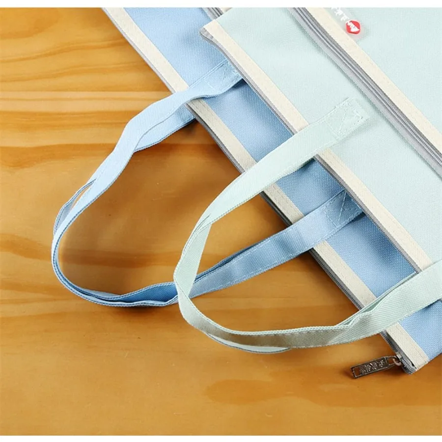 Bolsa de portafolio de arte de gran capacidad con cremallera y asa para almacenamiento de obras de arte de tamaño A3, diseño duradero de tela Oxford con cl seguro