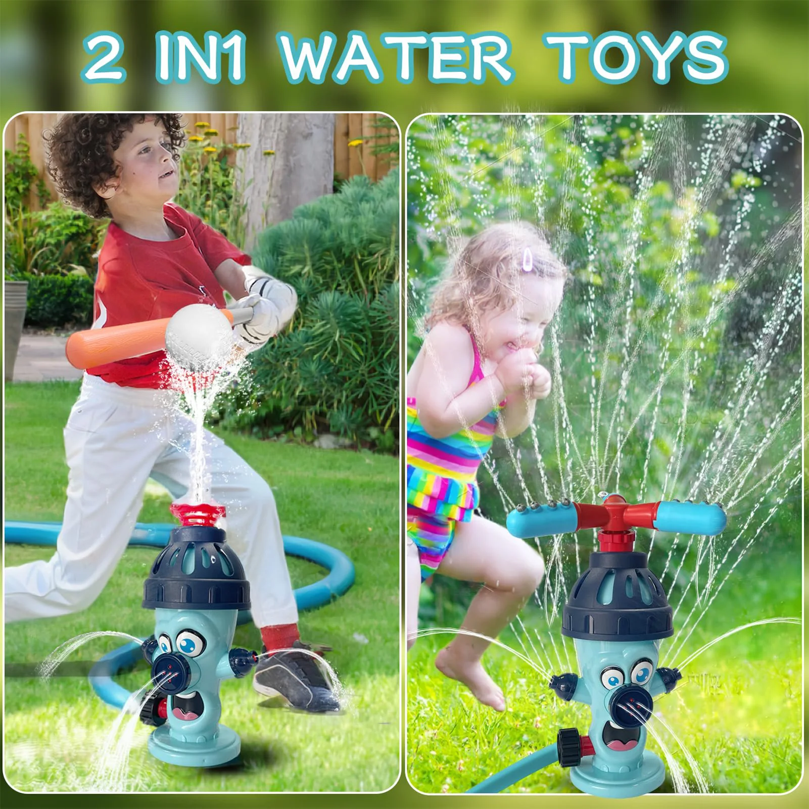 

Water Sprinkler Baseball Toys Rotating Sprinkler Snail Fire Hydrant Playing Water Toys for Baby Playing Water Outdoor Beach Toys