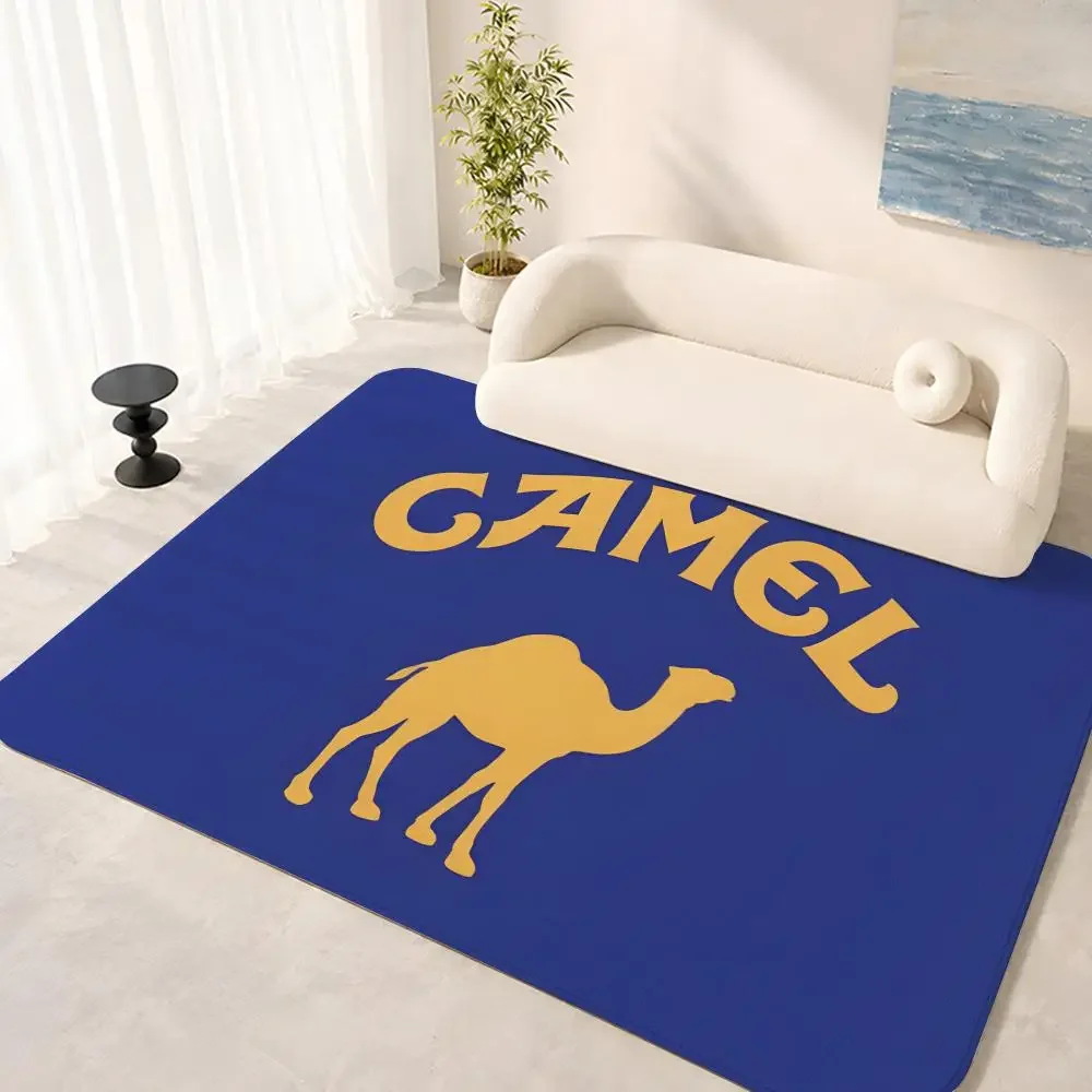 Smoking Cigarettes Animal For C-Camel Bodenmatte, weicher Flanell, rutschfester Türteppich für das Wohnzimmer