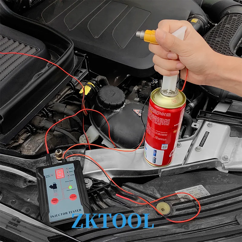 Upgraded Fuel Injector Tester & DIY Cleaning Tool - Test Two Injectors Simultaneously 8 Pulse Power Drive Mode