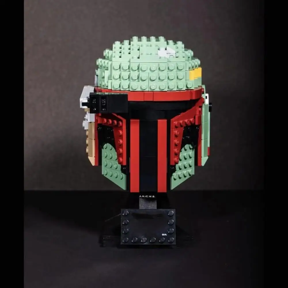 MINISO Boba لتقوم بها بنفسك تجميع خوذة ستار خطة سفينة الفضاء نموذج اللبنات الطوب اللعب عيد ميلاد هدية الكريسماس صالح 75277