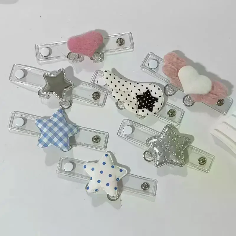 Cute Cartoon Doll Keychain Creative Angel Wings Bag Pendant Display Buckle DIY Keyring Jewelry Accessories Girls Handmade Gifts