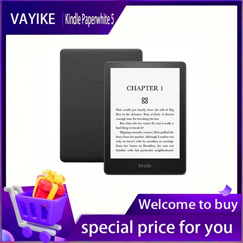 2024 Original Kindle Paperwhite 5 (8/16/32GB) E-book Reader Ink Screen Portable Reader Waterproof and Splashproof E-paper Book