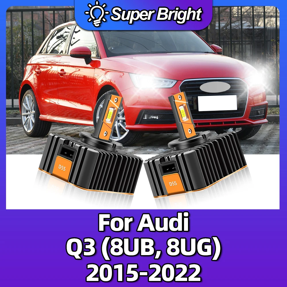 

LED Car Headlights Turbo 28000LM Auto Lamps 12V 6000K Headlamps For Audi Q3 (8UB, 8UG) 2015 2016 2017 2018 2019 2020 2021 2022