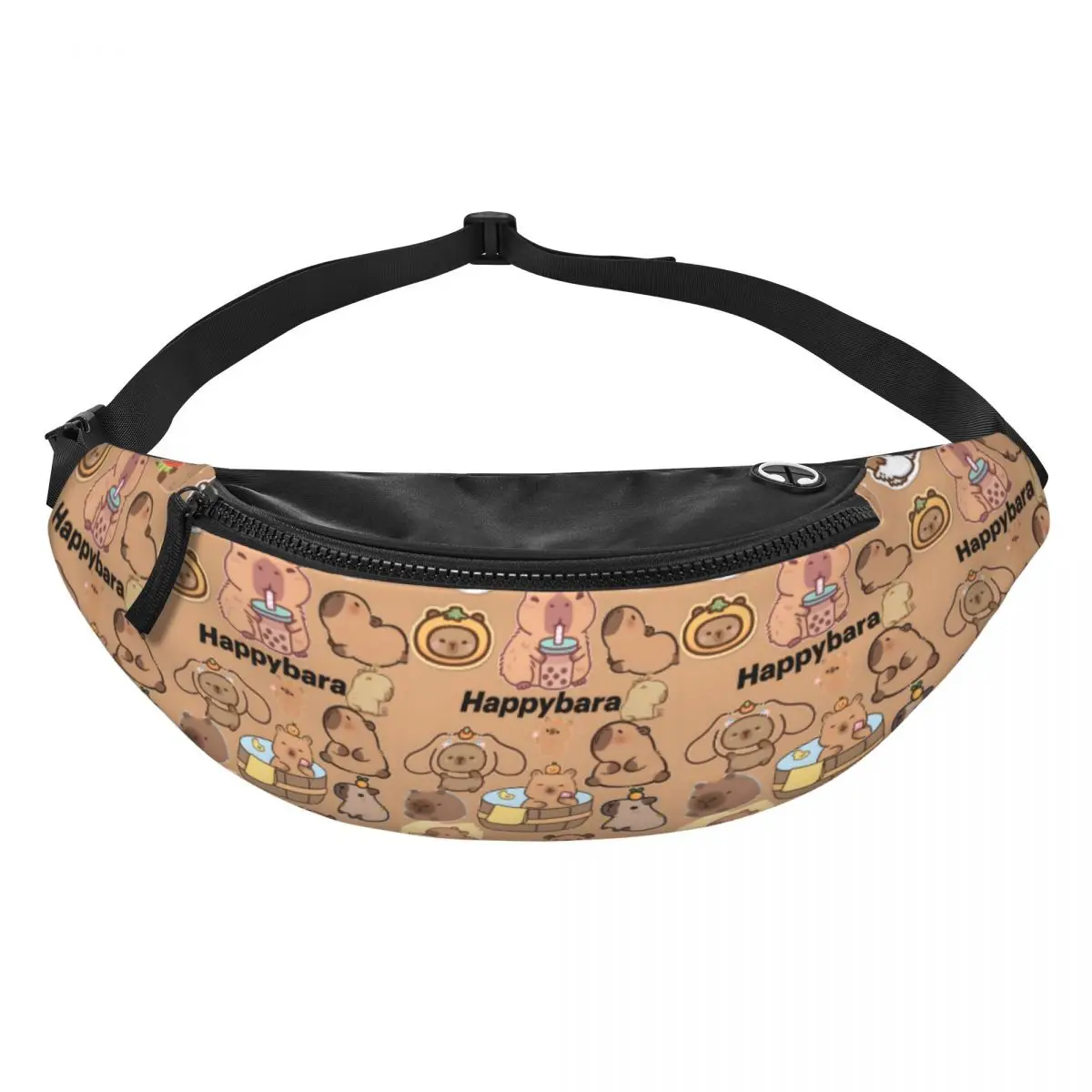 Custom Cute Giant Cavy Capybara Fanny Bag Customized Crossbody Waist Pack Men Women Running Phone Money Pouch