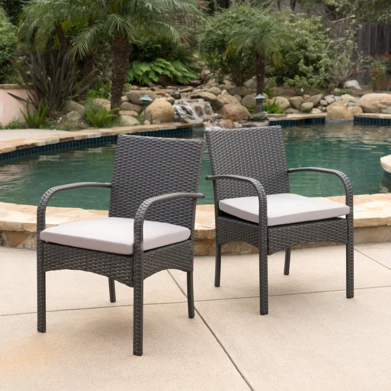 

CORDOBA KD PE WICKER DINING CHAIR [SET OF 2 PCS] Floor Chair Garden Rocking Portable Folding Beaches Chairs