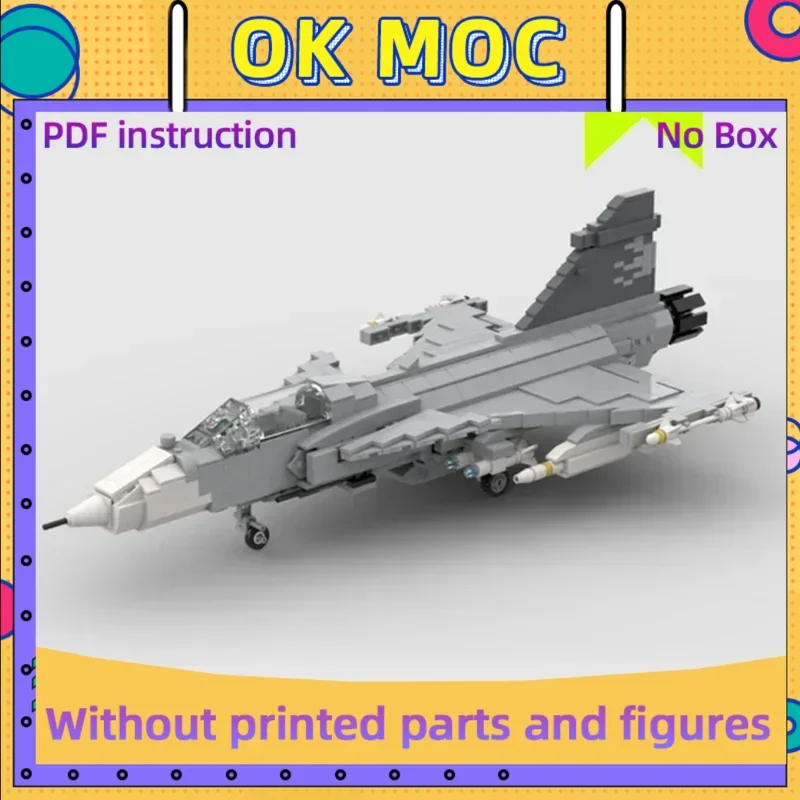 

Moc строительные кирпичи военная модель JAS-39 Gripen Fighter технология модульные блоки подарки игрушки для детей DIY наборы для сборки