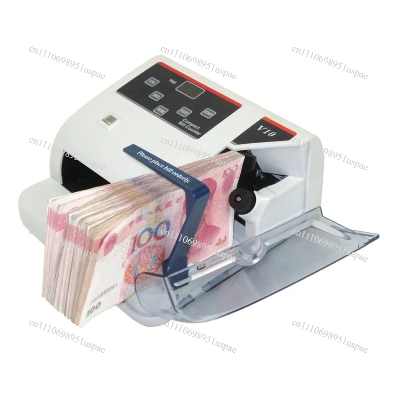 V10 Portable Money Counter Multi-Currency Cash Banknote Money Bill Counter Counting Machine Financial Equipment EU/US Plug