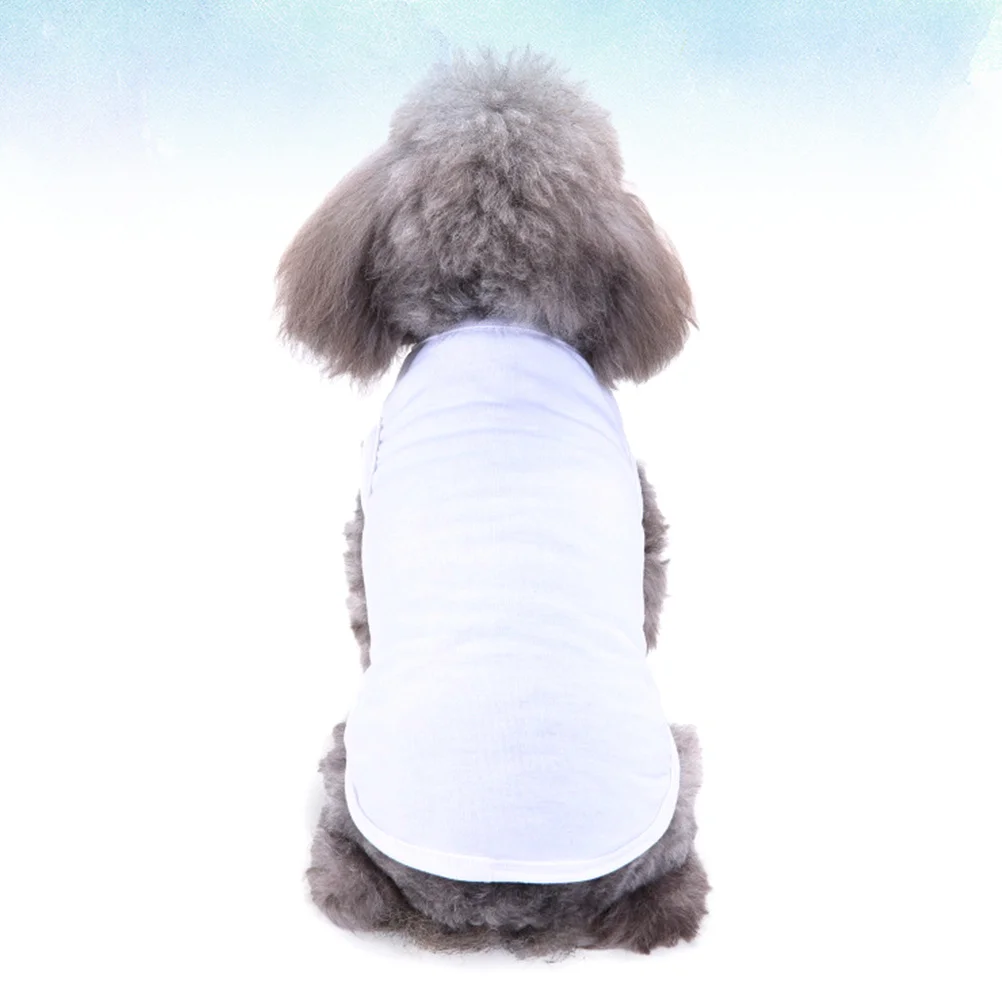 

Dog T Shirt Polyester Pure Color Short Sleeve Puppy Summer Clothes Size Casual Pet Clothing for Walking Sleeping Photo