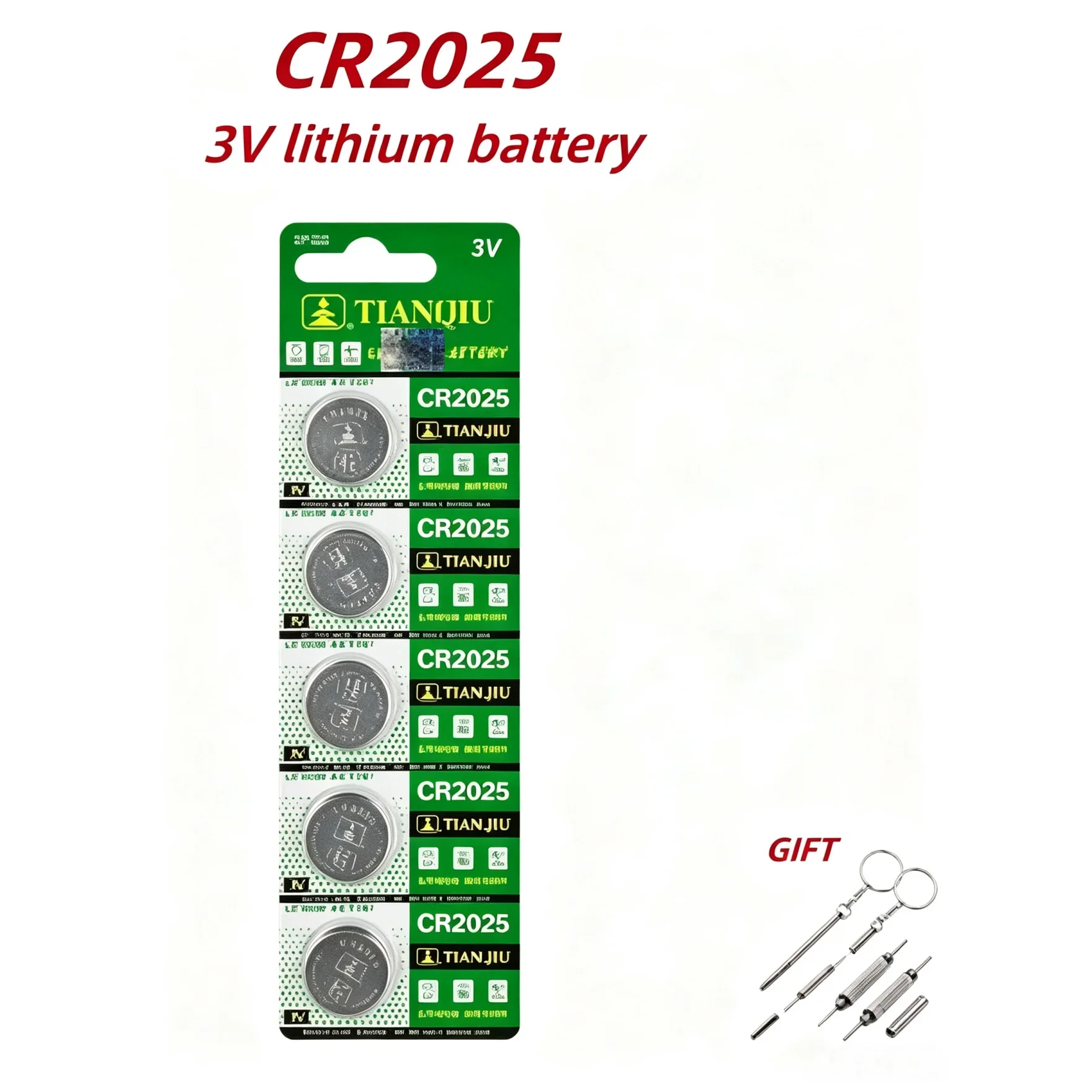 5PCS-60PCS 3V CR2025 Lithium Coin Battery DL2025 BR2025 5003LC LM2025 Button Cell For Watch Toys Clock Computer Electronics