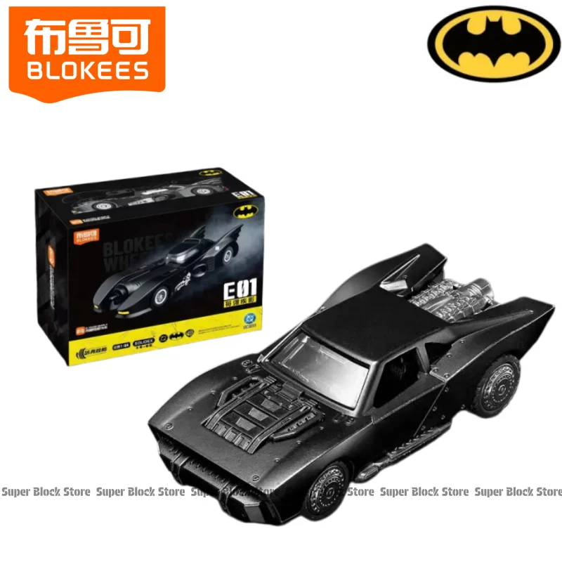 BLOKEES Echte Batman bouwsteenauto E01 Gotham Disease Shadow, monteerbaar en beweegbaar speelgoedcollectie ornament cadeau