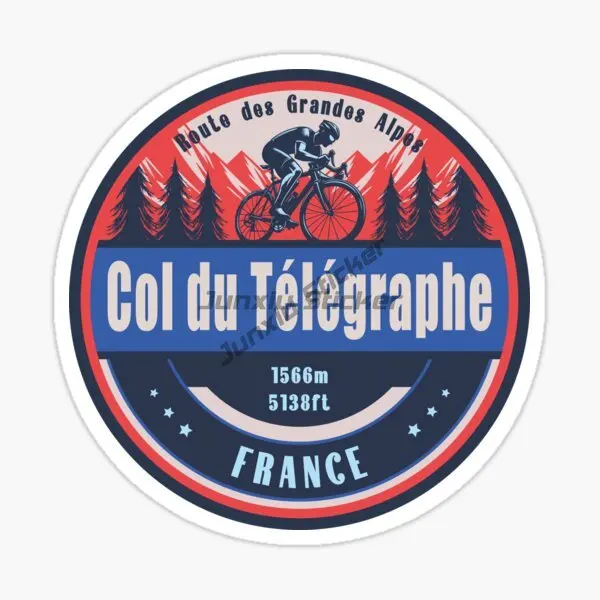Col Du Télégraphe French Alps Mountain Pass Scenic Car Sticker Vinyl Self-Adhesive Decorative Decal
