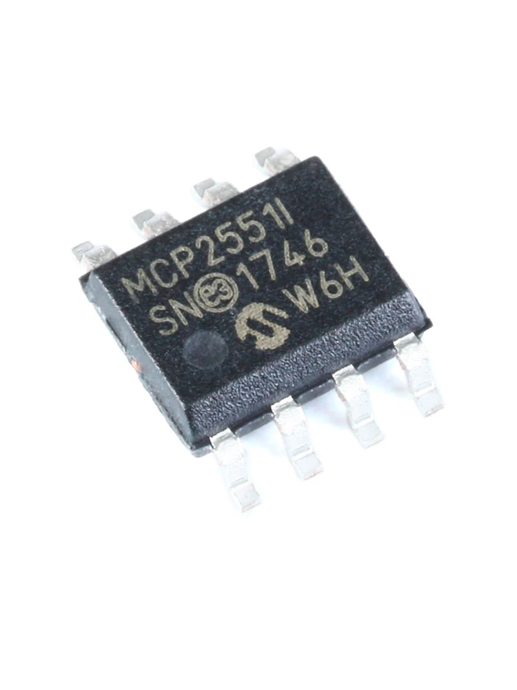 10 قطعة التصحيح الأصلي الأصلي MCP2551T-I/SN SOIC-8 عالية السرعة يمكن شريحة الإرسال والاستقبال