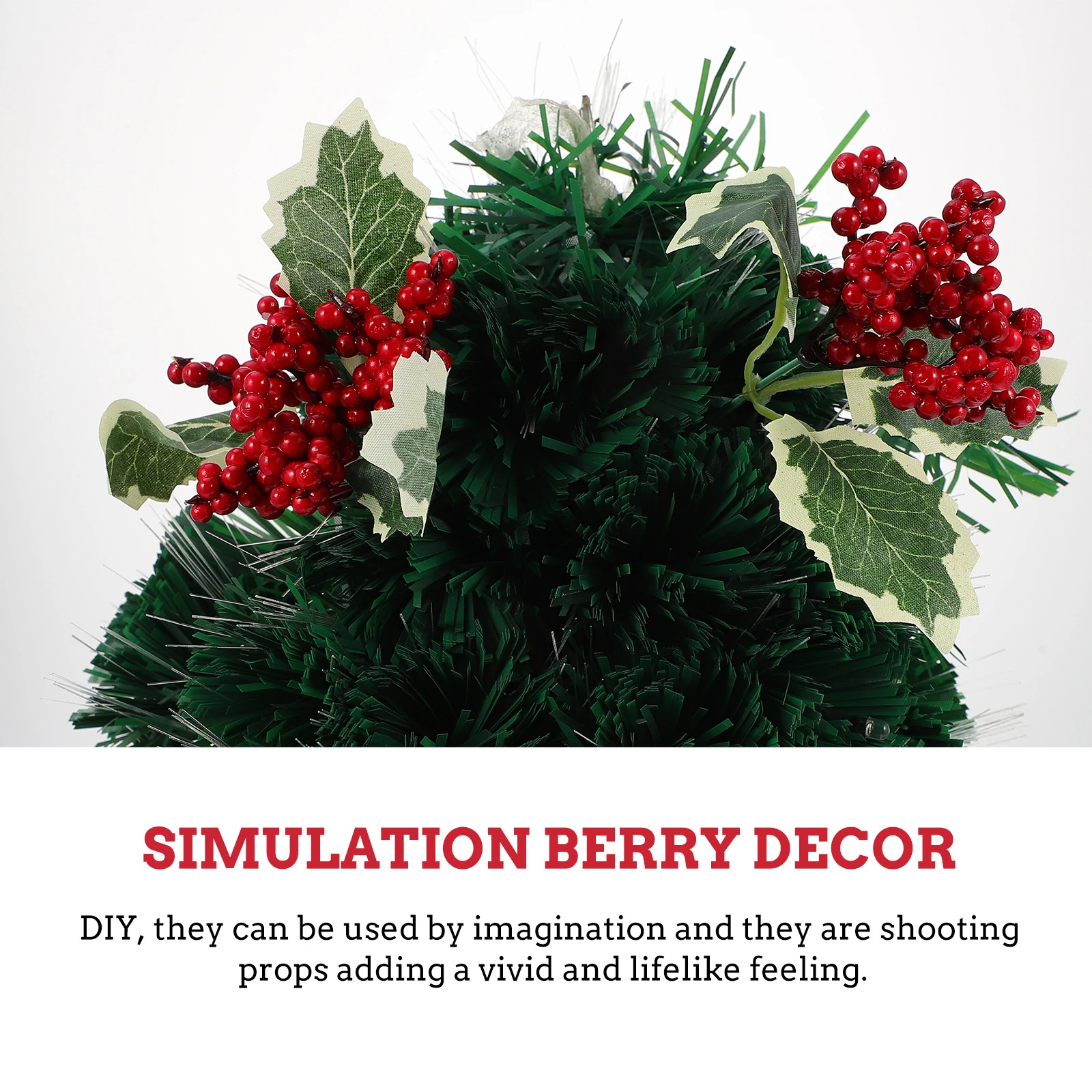 

6Pcs Christmas Berry Branches Artificial Red Berry Decor Simulation Xmas Decor Holiday Wedding Photography Prop Festive Ornament