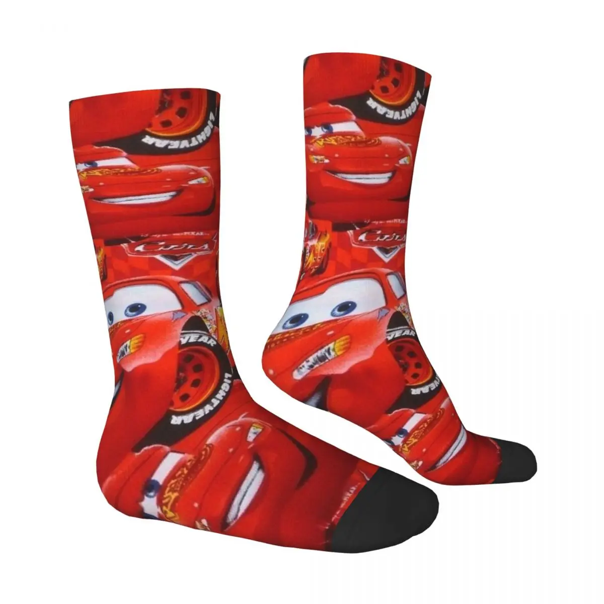 Lightning McQueen Nummer 95 Sokken Cartoon Rode Auto Koreaanse Kousen Mannen Hoge Kwaliteit Fietssokken Lente Grafische Anti Slip Sokken