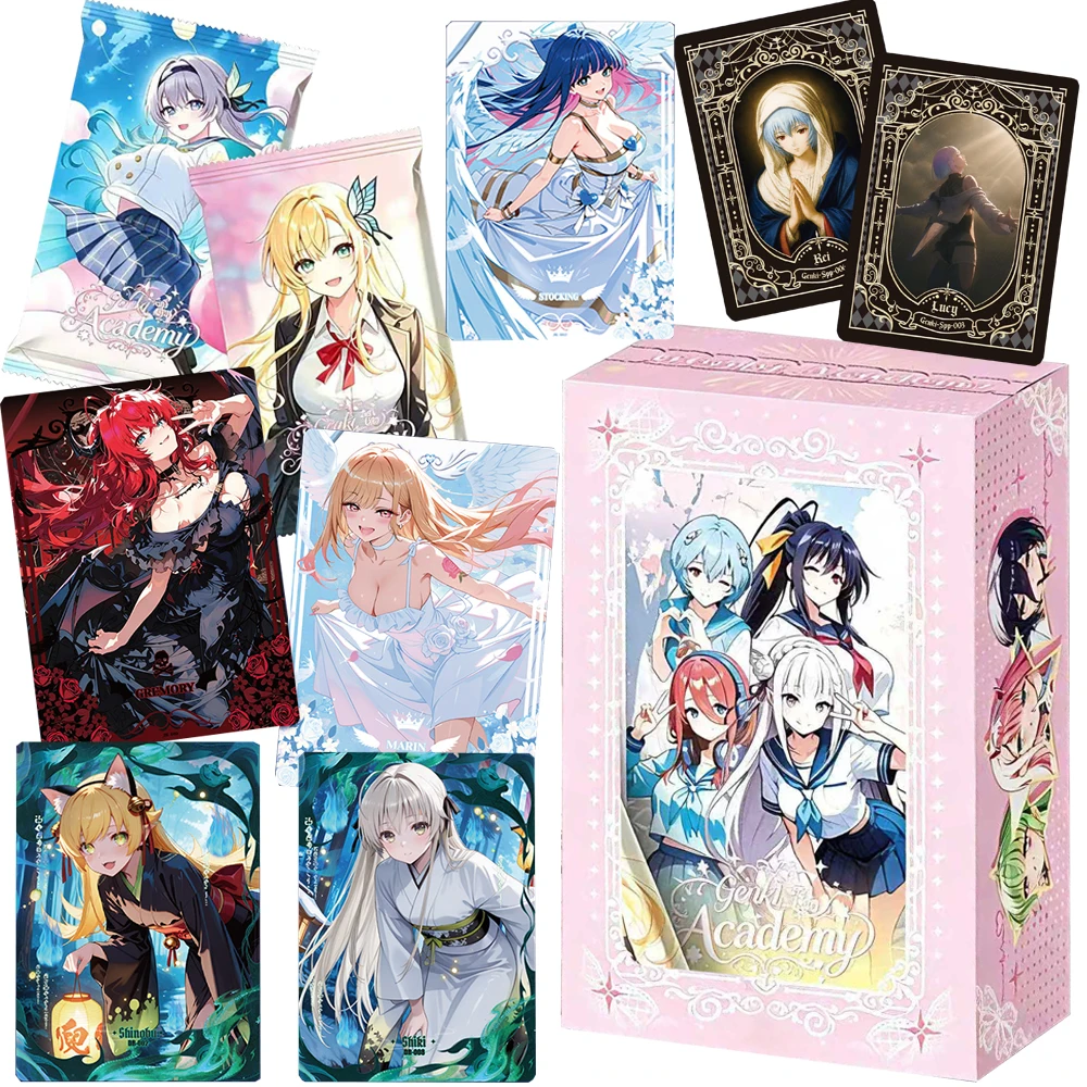 Genki Academy Vol. 5 Collection Cards Cartoon Characters Exclusive Personality Charm Portrait Cards Special Toy Peripheral Gifts