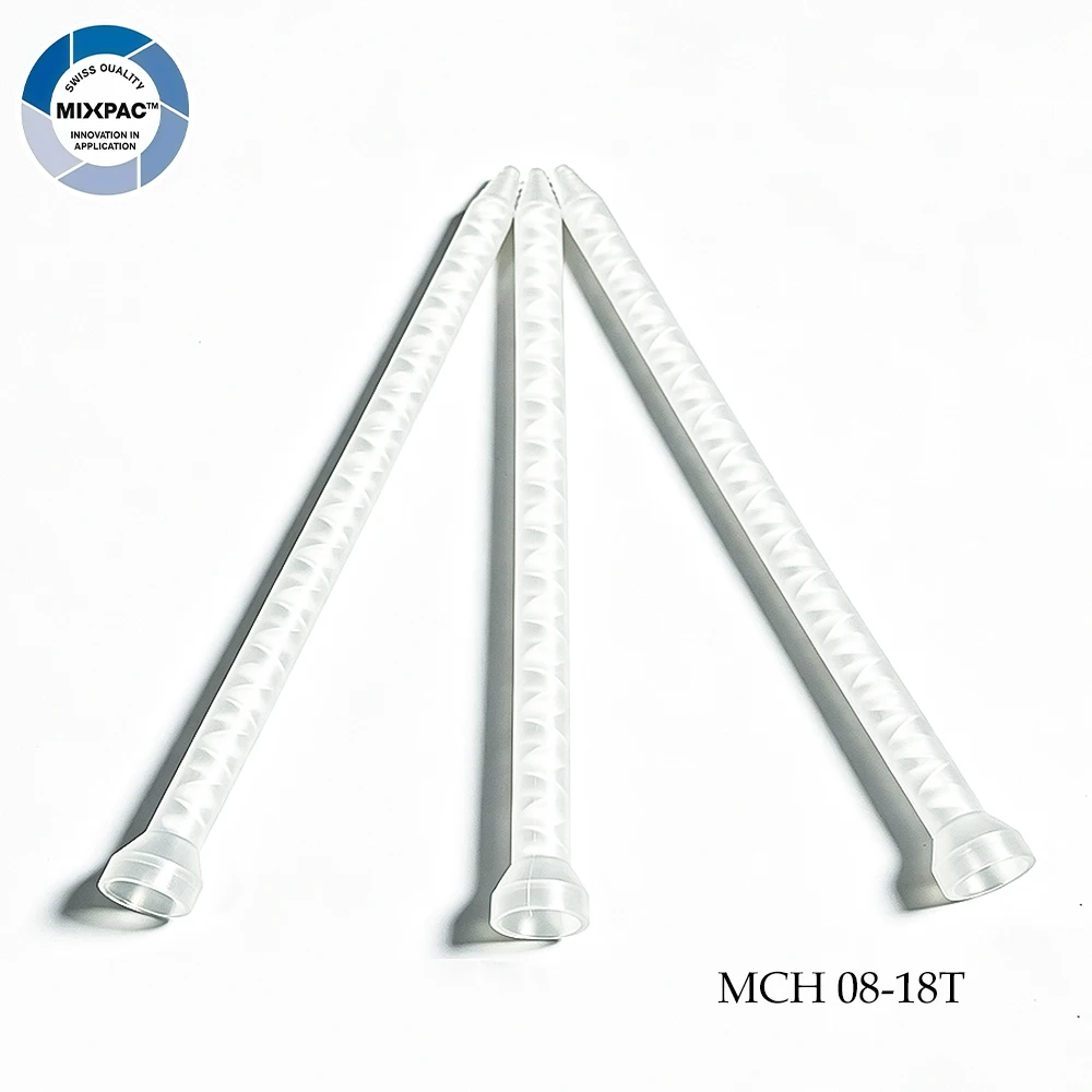 Sulzer Mixpac MCH 08-18T Glue Static Mixer Applicator Epoxy Mixing Nozzle Tips Dynamic Mouldable Epoxy Plastic Mixer