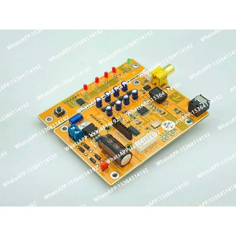 AK4118 DIR Digital Receiver AES Coax Fiber To IIS Supports USB Bluetooth 192K/24bit AC9V
