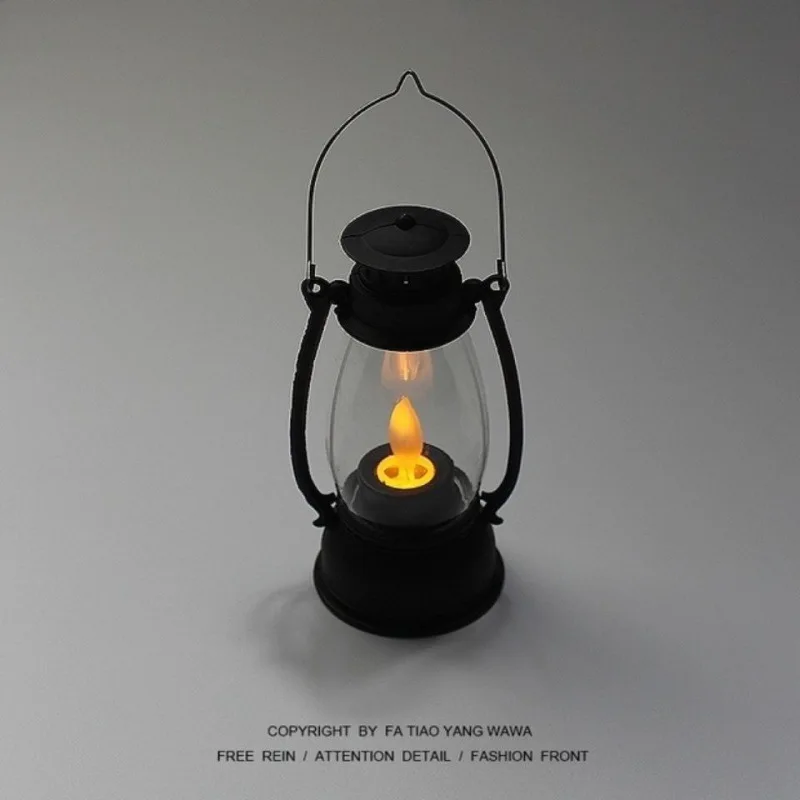 

Candle Lamp Photography Atmosphere Lamp Light Can Shake The Retro Girl's Heart Dream Desktop Decoration Photography Props