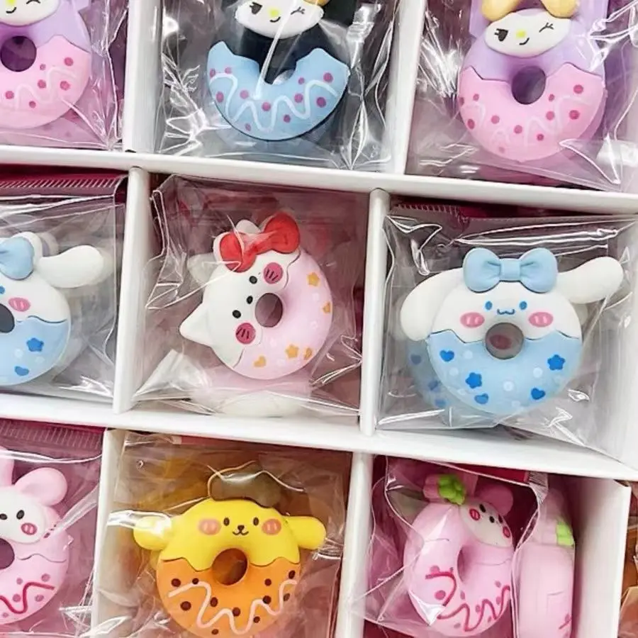 48 قطعة ممحاة سانريو Kawaii مرحبا كيتي طالب Kawaii لفة ممحاة قلم رصاص طالب اللوازم المدرسية جميل عيد ميلاد أنيمي الاطفال هدية #4