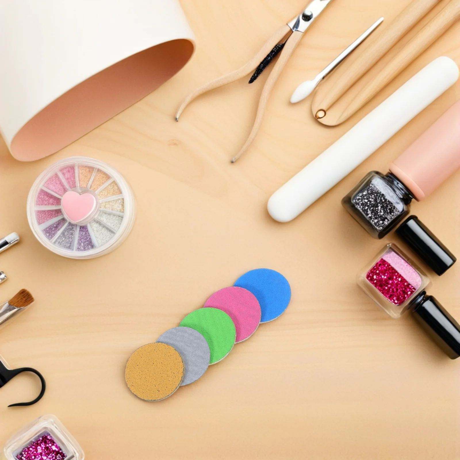 

200Pcs Sandpaper Discs for Foot File Nail Buffer Pads Pedicure Sanding Discs Foot Grinder Replacement Manicure Tools