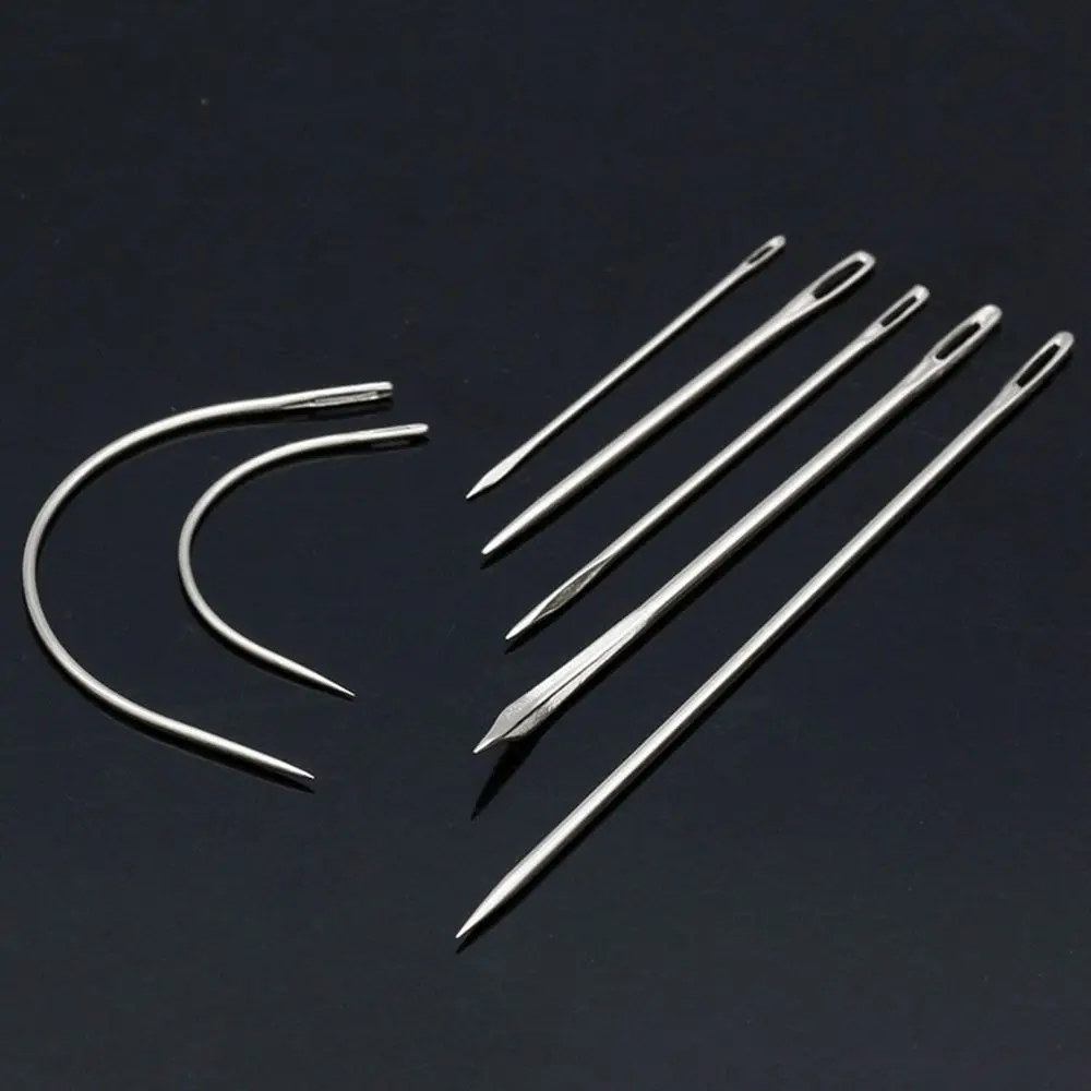 

7 Pcs/set Home Supply Crafts Leather Curved Sewing Needles Hand Repair Canvas