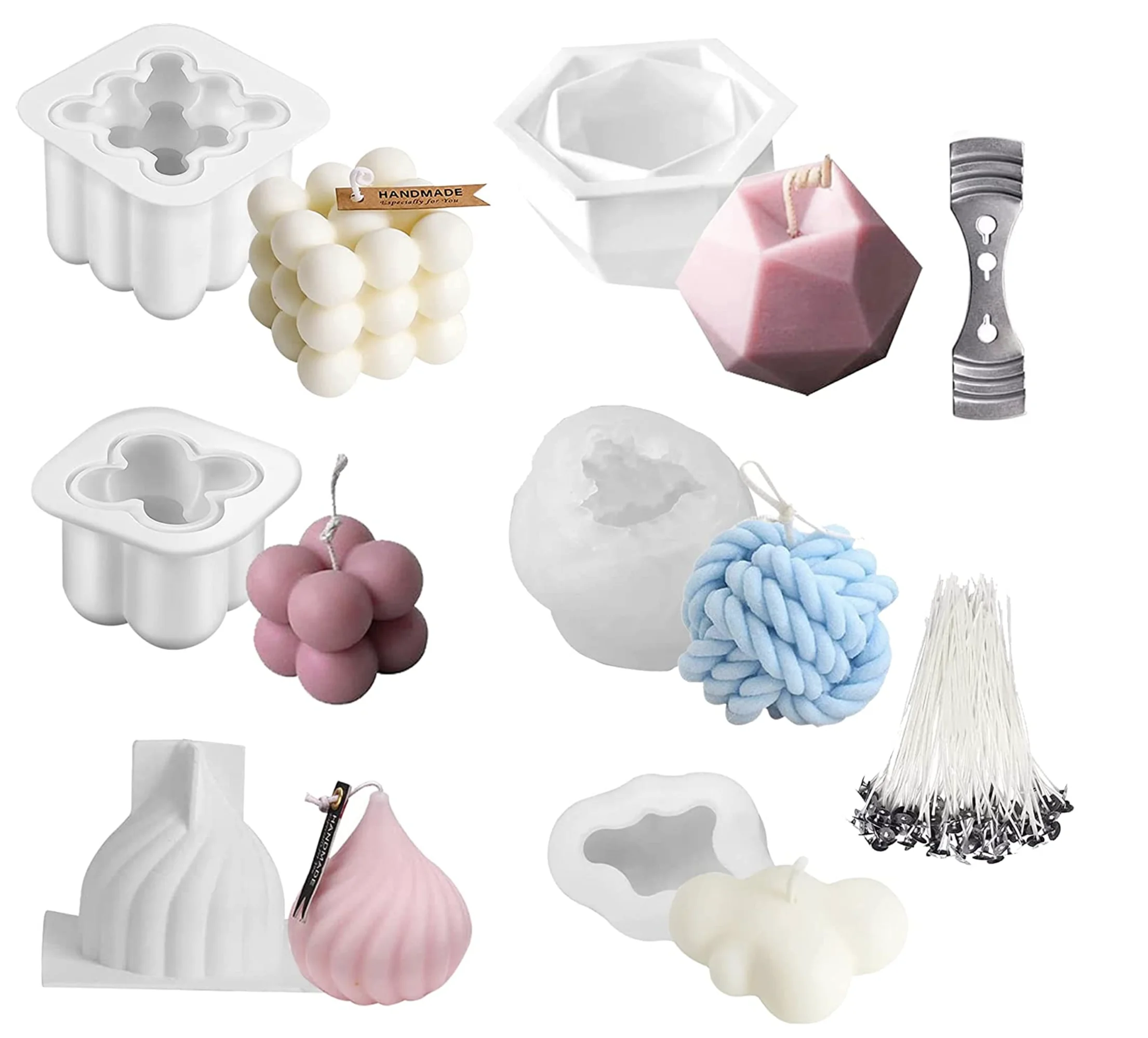 

Оптовые наборы силиконовых форм для свечей различных форм, 3D-формы для свечей из силикона