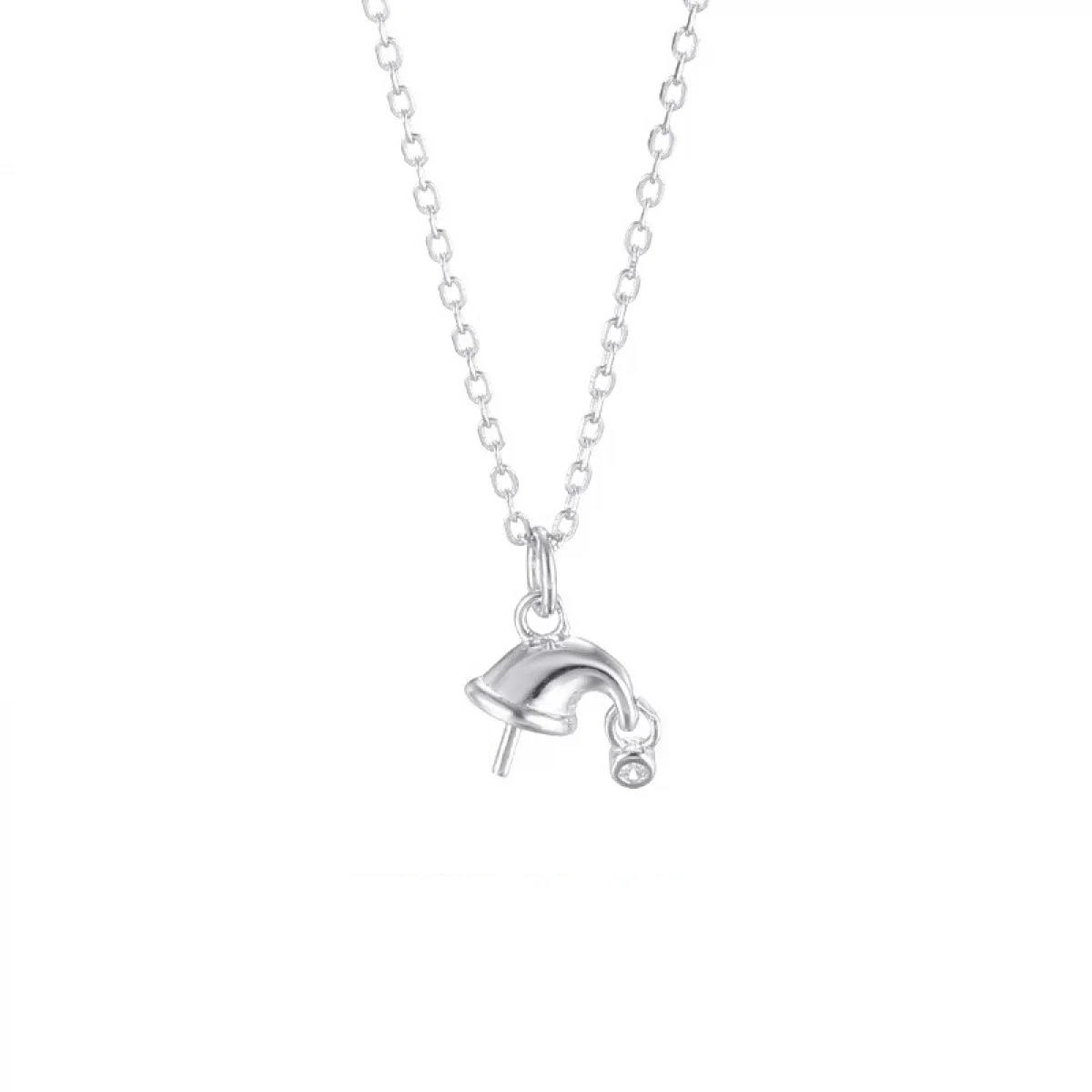 925 Sterling Silver Creative Pendant Base fit 5-16mm Round Pearl Making DIY Necklace Charm Jewelry Making Finding
