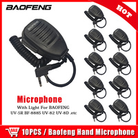 10PCS Original Baofeng Hand Microphone Speaker for Walkie Talkie UV5R GT-3 UV-6R BF-888S BF-UVB3 BF-V9 UV-B6 UV-S9 Two Way Radio