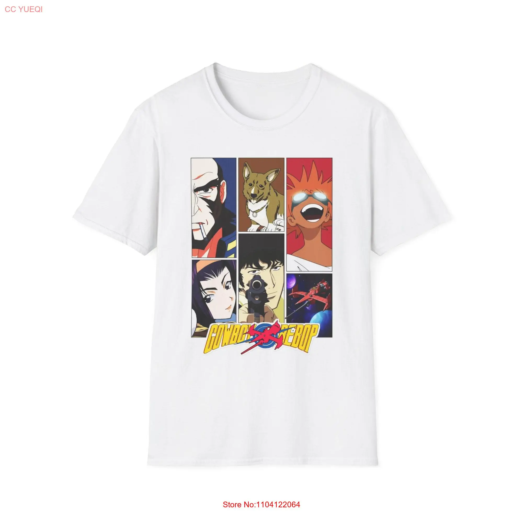 Cowboy Bepop Anime T Shirt Spike Spiegel Faye Valentine Space Classic long or short sleeves