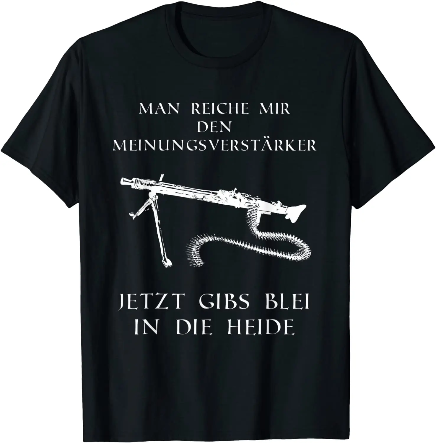 

German Army Soldiers Combat Machine Gun T-Shirt. Summer Cotton Short Sleeve O-Neck Mens T Shirt New S-3XL