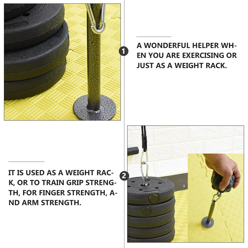 Heavy Duty Barbell Plate Rack for Strength Training – Stackable Weight Storage Stand with Secure Grip