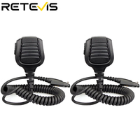 2PCS New Retevis Speaker Microphone PTT Mic For Retevis RT82/RT87/RT83 Ailunce HD1 DMR Digital Walkie Talkie Accessories J9127M